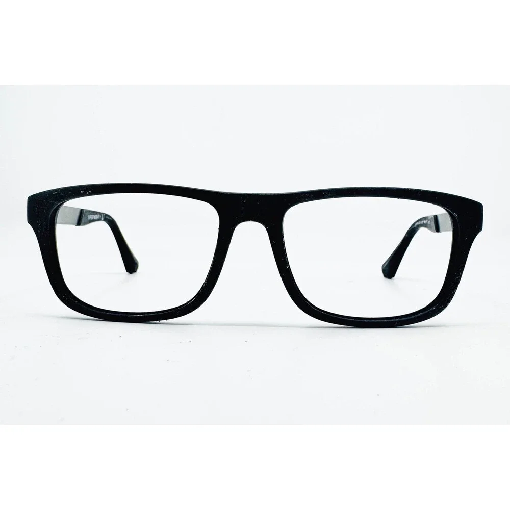Emporio Armani Eyeglasses Mens Black EA 3029 5063 Square Frames 54-17-140